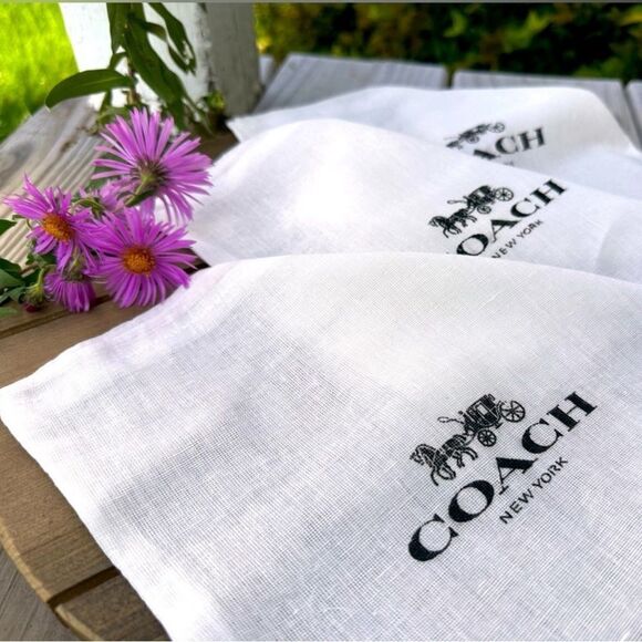 COACH New Wallet/Wristlet/Scarf Dustbags 2-Pack - Picture 1 of 1